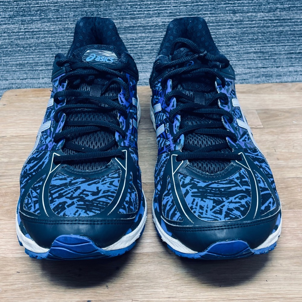 Asics Gel-Cumulus 17 Running Shoes Mens 12.5 Blue Black Graphic Sneakers T5E3N - Picture 2 of 12
